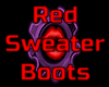 Red Sweater Boots
