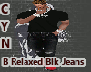 B Relaxed Blk Jeans