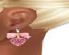 Pink Heart Earrings |F