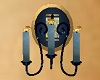 Animated blue sconce