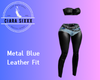 Metal Blue Leather Fit