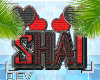Shai Earrings Blk/Red