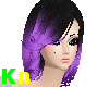 [Kn] Hair Black&purple