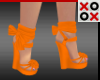 Orange Wedge Heels