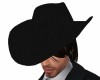 Blk Cowboy Hat Brn Hair