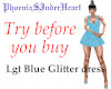 Lgt Blue Glitter dress