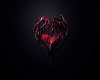 Black Red Heart Picture