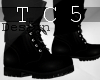 Black working boots