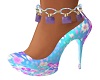 Chained Blossom Heels