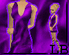 silk dress - purple