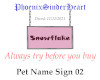 Pet Name Sign Snowflake