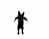 Flying black kitten