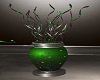 (S)Silver Green Vase