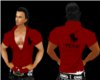 Muscle Polo Shirt Red