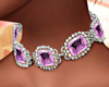 Purple Diamond Choker