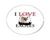 I Love Eagles  Sticker