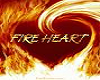 fire heart sticker