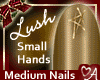 .a Lush Nails Gold Med