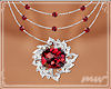 !Halo ruby necklace