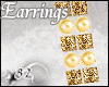 *82 Golden Pearl Earring