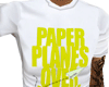 Yellow paper planes*tee