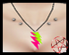 |R|Neon Bolt Necklace