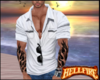M/ White Casual Top