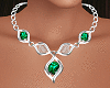 Silver Necklaces, Green