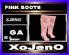 PINK BOOTS