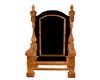 Wood/Black King's Chair
