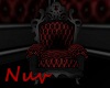 Red Velvet Kiss Chair