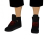 Black Sneakers W/Red 