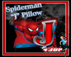 "J" Spiderman Pillow