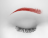 Bright Red Brows
