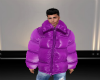 M down jacket purple