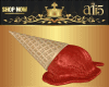 Red Ice-Cream Hat M