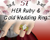 ST}Ruby Gold Ring HER