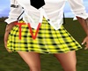 TV>Plaid Skirt Yellow