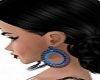 blue and black earrings 