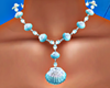 Seashells Blue Necklace