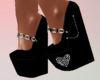 Black platform shoes