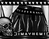 Goth Black Metal Skirt