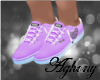 A: Purple sneakers