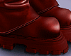 🤍Leather Red Boots
