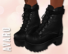 Laced Black Boots