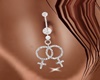 Lesbian Sign Belly Ring