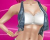 Torn denim Top