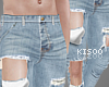 K | light ripped jeans