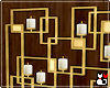*Candles Deco Gold