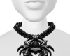 Spider Black Goth Chain